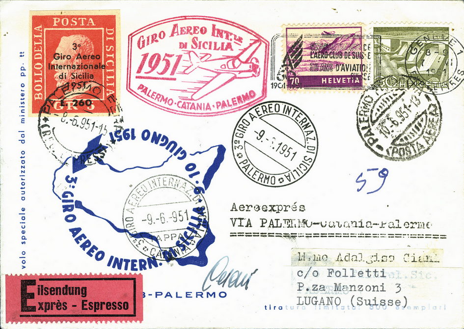 1951, 3. Sizilien-Rundflug