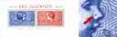 1937, 25 Jahre Pro-Juventute-Marken, &quot;Raupe auf der Nase&quot;