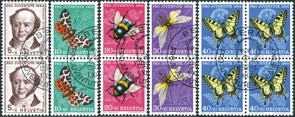 1954, Bildnis Jeremias Gotthelf und Insektenbilder