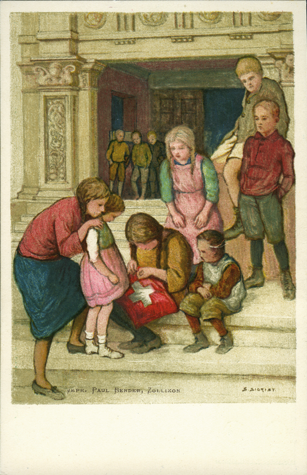 1925, 10 Rp. Spielende Kinder