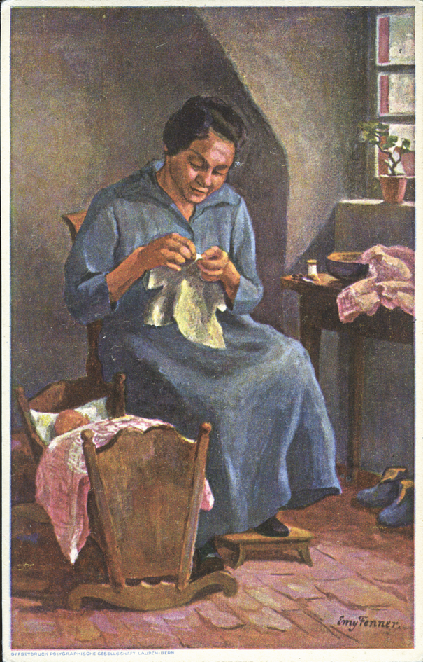 1926, 10 Rp. Mutter mit Wiege