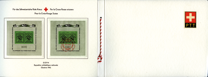 1943, Nationale Briefmarkenausstellung in Genf (GEPH)
