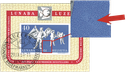 1951, Nationale Briefmarkenausstellung Luzern (LUNABA), "Retouche zwischen den vorderen Fahnenschwingern"