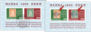 1965, Nationale Briefmarkenausstellung in Bern (NABRA), &quot;Fehlender Blaudruck - ohne Rauten&quot;