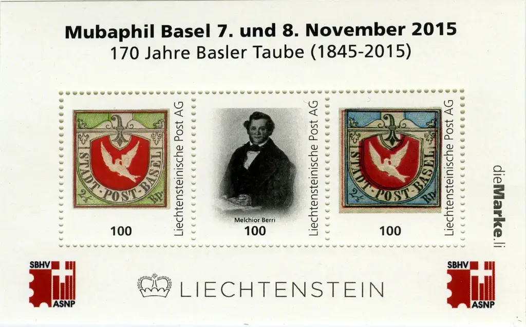 2015, Mubaphil Basel "170 Jahre Basler Taube"