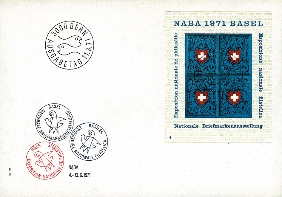 1971, Nationale Briefmarkenausstellung in Basel (NABA)