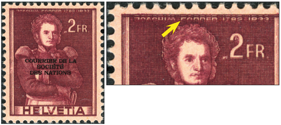 2 Fr. Forrer, braunrot, rot, "Grosse Doppelprägung"