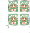10 Rp. grün-zinnoberrot