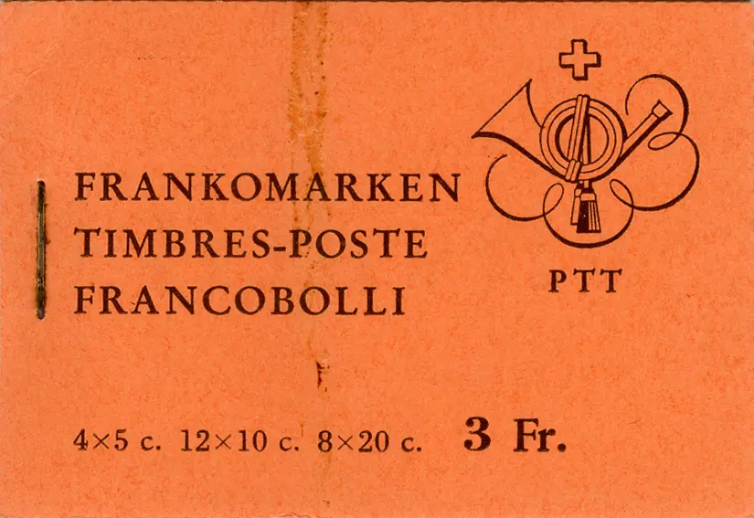 1966, Freimarken, rotorange, Leuchtstoff