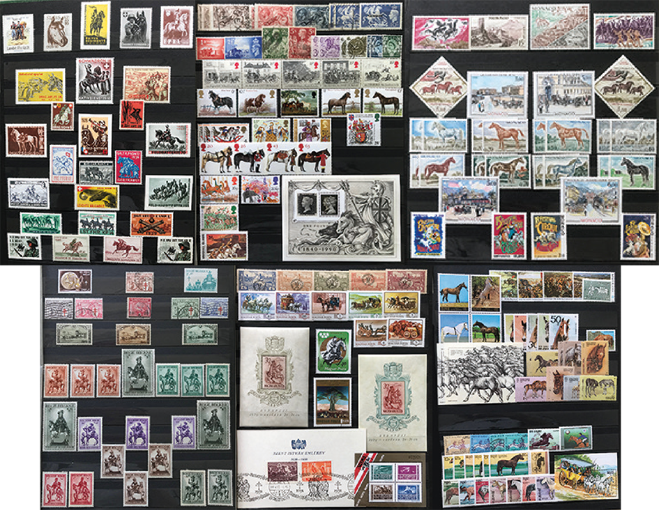 1965-1999, Motiv-Spezialsammlung "Pferde"