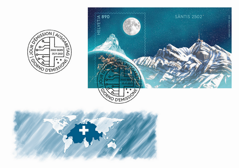 2021, Crypto Stamp "Säntis"