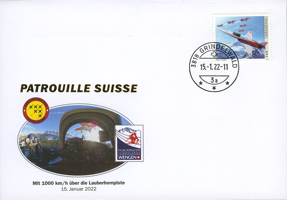 2022, Patrouille Suisse - mit 1000 km-h über die Lauberhornpiste