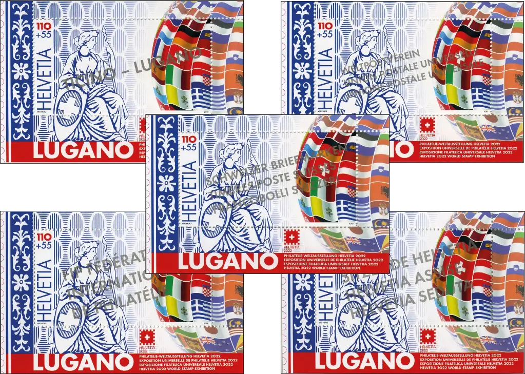 2022, Weltausstellung HELVETIA 2022 Lugano, Komplett-Set