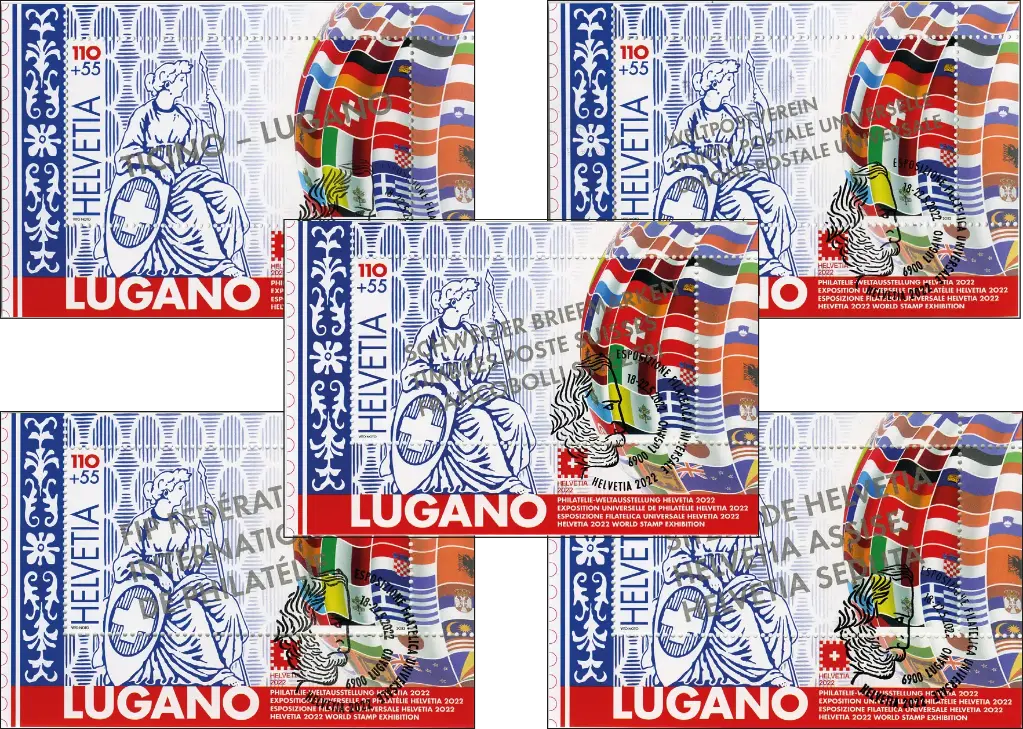 2022, Weltausstellung HELVETIA 2022 Lugano, 2022, Weltausstellung HELVETIA 2022 Lugano, Komplett-Set