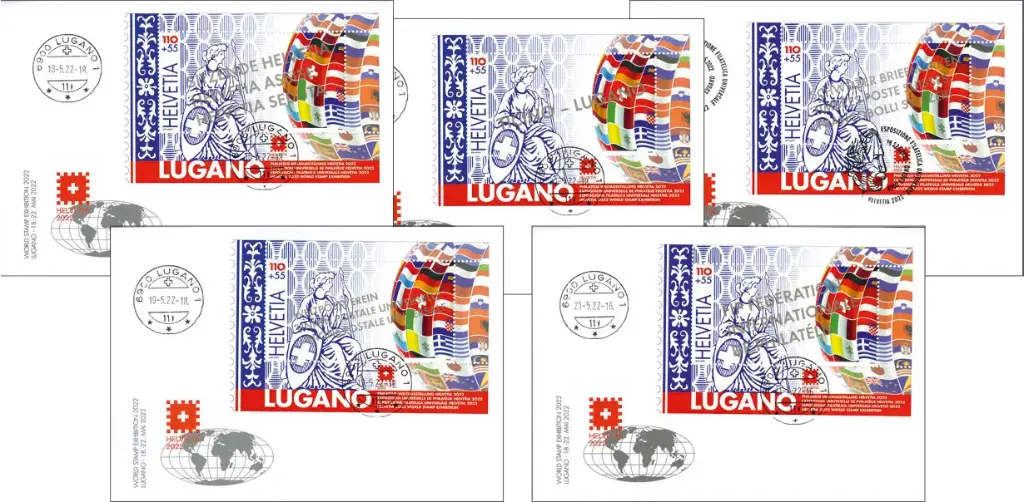 2022, Weltausstellung HELVETIA 2022 Lugano, Komplett-Set