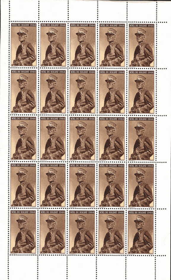 1944, Generals-Bogen "NÖEL DU SOLDAT"