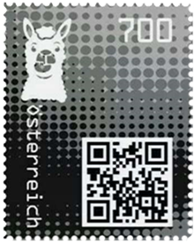 2020, Crypto Stamp "Lama schwarz"