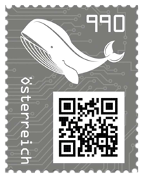 2021, Crypto Stamp &quot;Wal schwarz&quot;