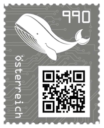 2021, Crypto Stamp "Wal schwarz"
