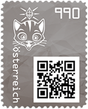 2021, Crypto Stamp "Katze schwarz"