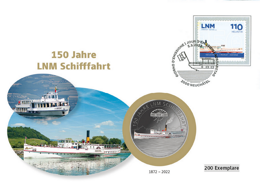 2022, 150 Jahre LNM Schifffahrt im Drei-Seen-Land