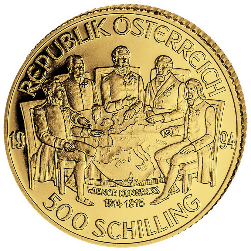 1996, 500 Schilling &quot;Franz I Kaiser&quot;