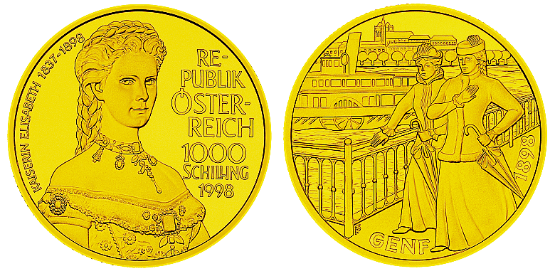 1998, 1000 Schilling "Kaiserin Elisabeth"