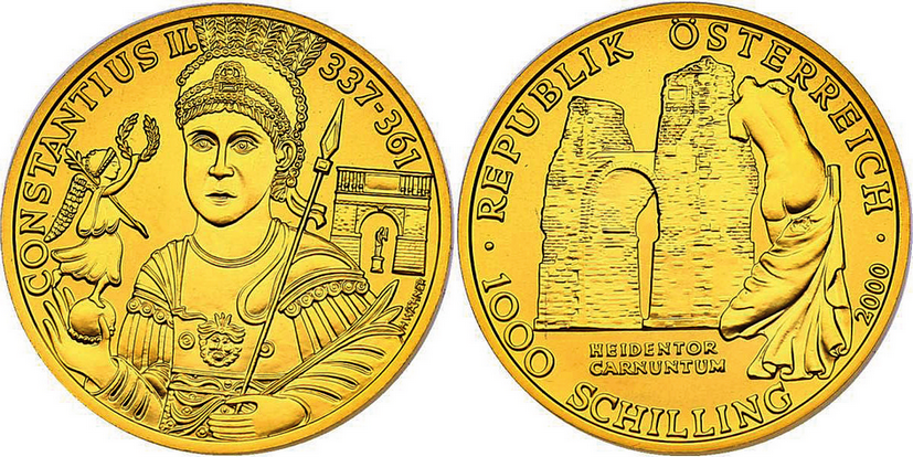 2000, 1000 Schilling "Heidentor Carnuntum"