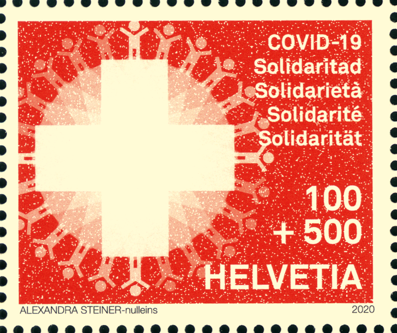 100+500 Rp. COVID-19 Solidarität, "Gelbes Papier"