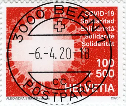 100+500 Rp. COVID-19 Solidarität, "Gelbes Papier"