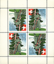 1939, Grenztruppen Bat.Fr.Fus.217, Kehrdruck-Viererbögli