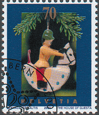 70 Rp. Weihnacht, "Schnee auf den Zweigen"