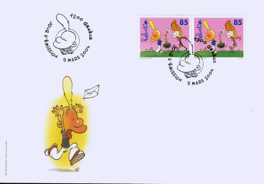 85 Rp. Frühling, "Bienchen über Blümchen"