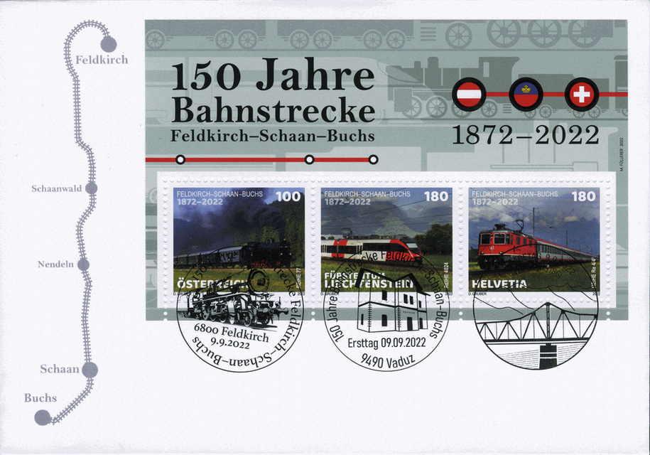 2022, 150 Jahre Bahnstrecke Feldkirch-Schaan-Buchs