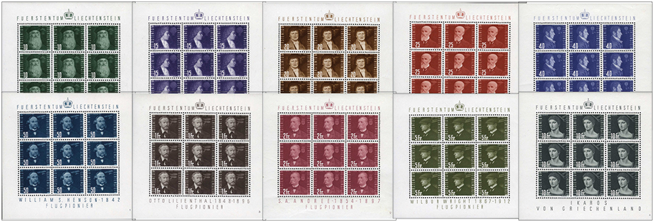 1948-1950, Flugpioniere - Kleinbogen