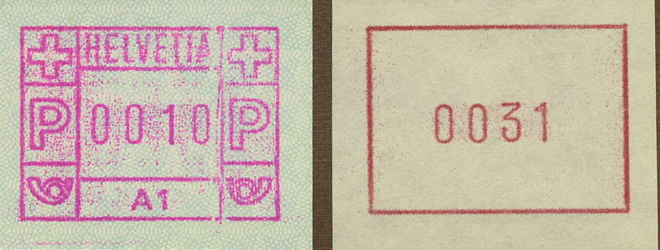 1976 ATM Type 1-4, "Probedruck"