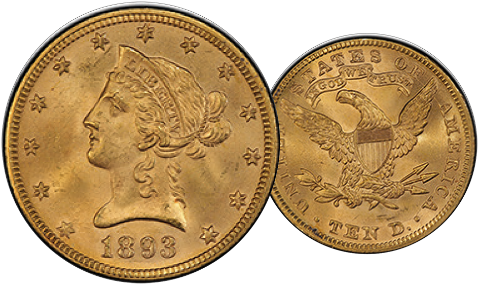 1893, 10 USD &quot;Liberty Head&quot;