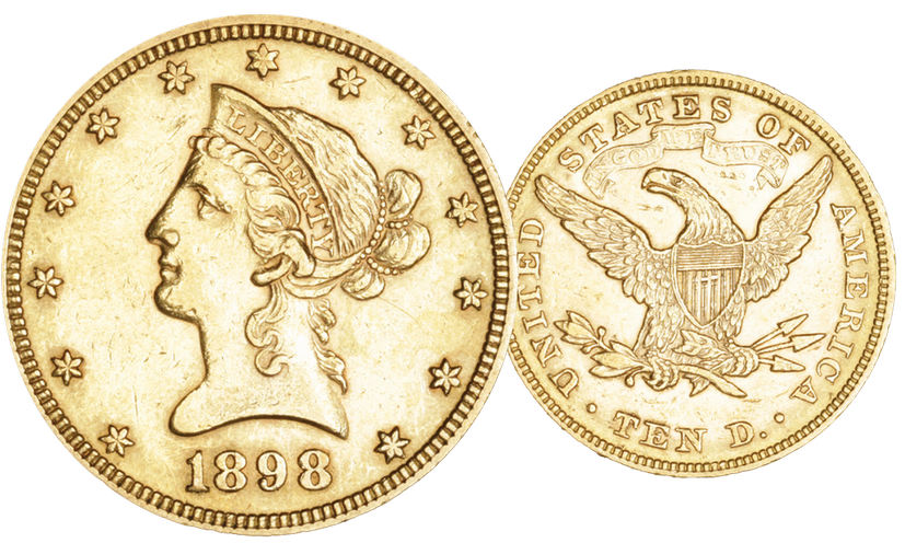 1898, 10 USD "Liberty Head"