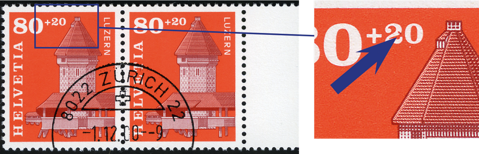 1993, Zugunsten der Kapellbrücke in Luzern, Fleck in der 2