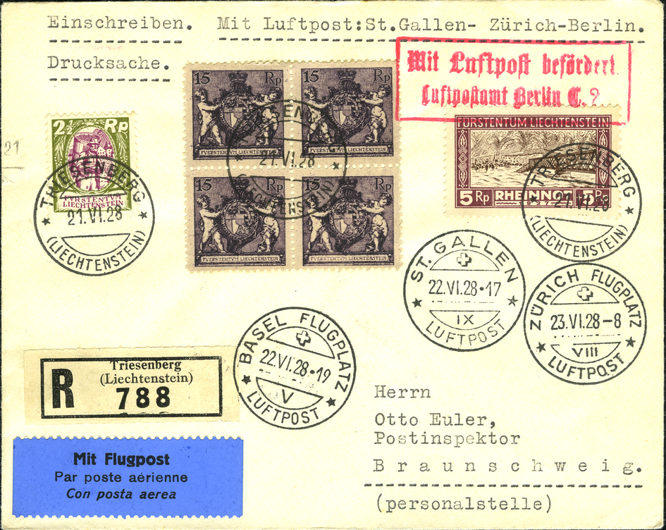 1928, St. Gallen-Zürich-Basel-Berlin