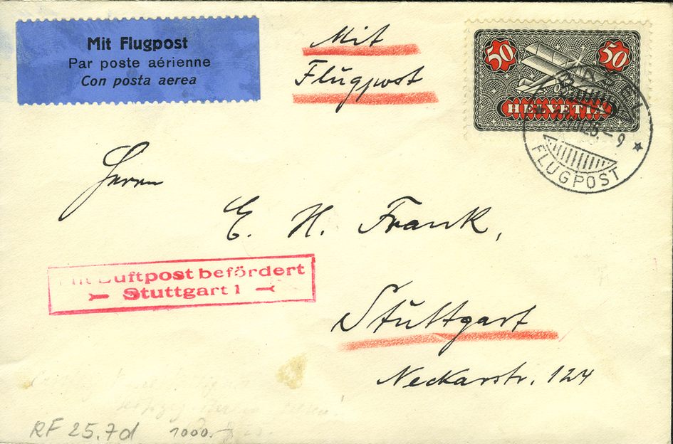 1925, Basel - Stuttgart