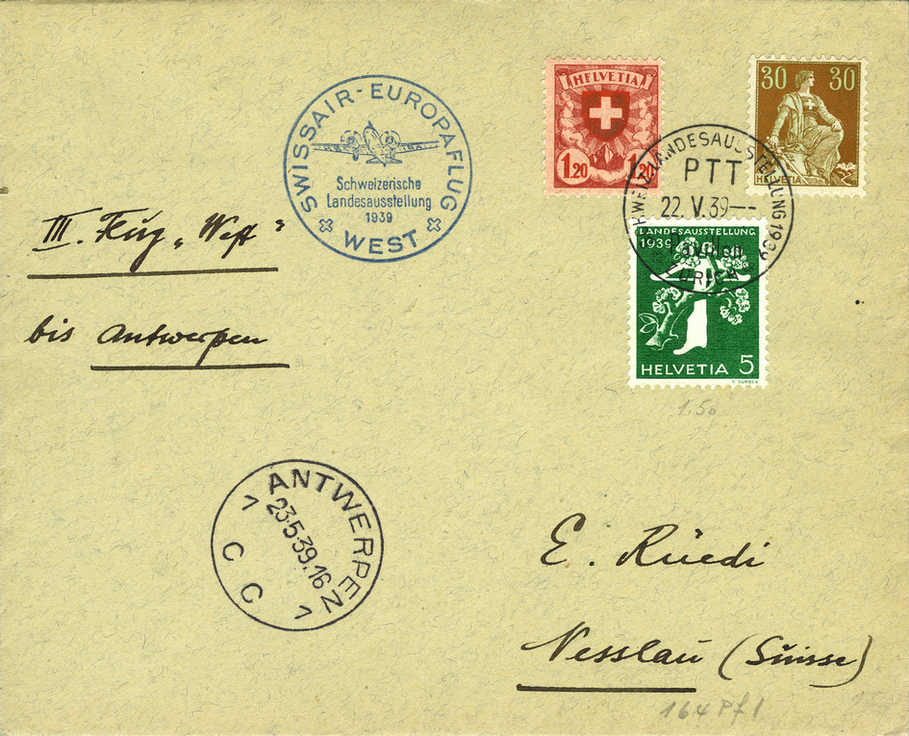 120 Rp. lilarot-rot-rosa, "HFLVETIA"