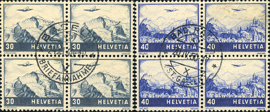 1948, Farbänderungen der Landschaftsbilder-Ausgabe 1941