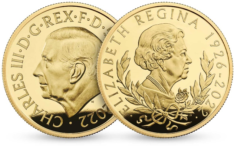 2022, 1/4 Unze Gold, &quot;Her Majesty Queen Elizabeth II 2022&quot;, Royal Mint