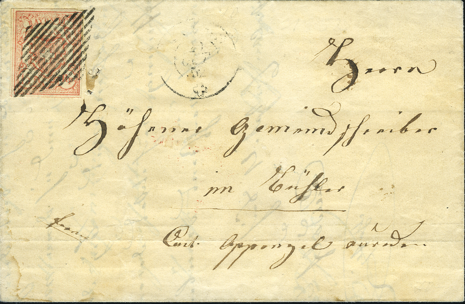 15 Rp. fahlrot, Type 8, OM II