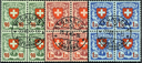1940, Wappenmuster, einheitlich gestempelt