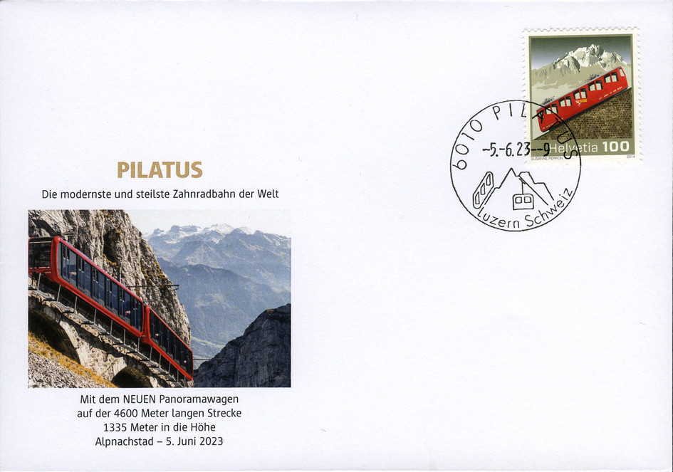 2023, Pilatus - modernste und steilste Zahnradbahn der Welt
