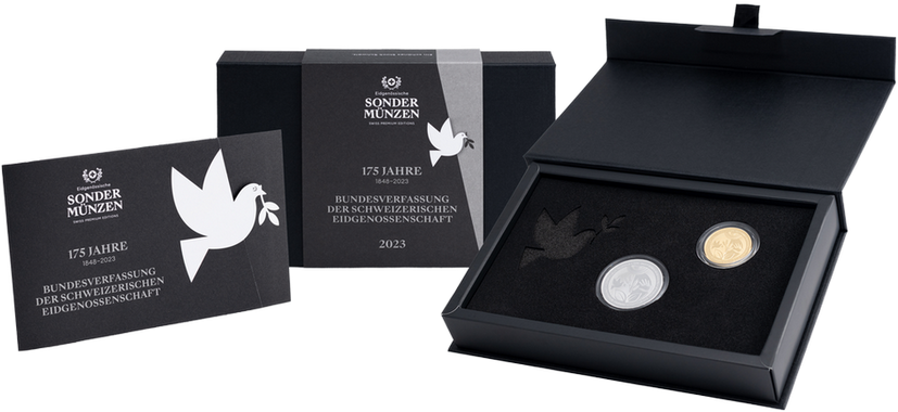 2023, 175 Jahre Bundesverfassung", Münzboxen