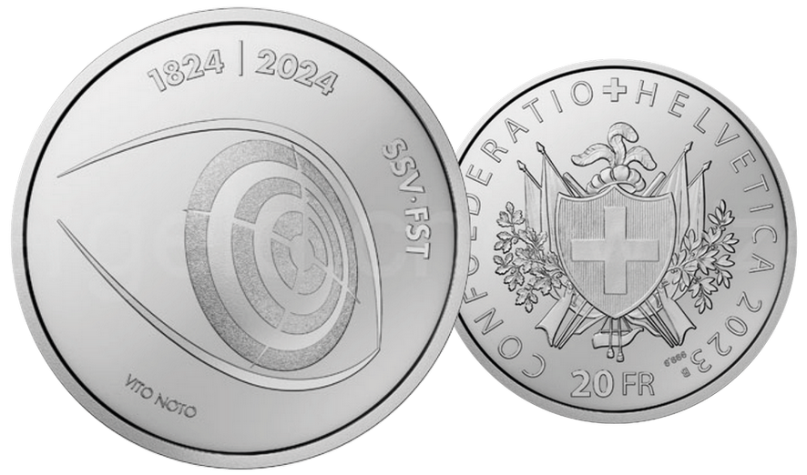 2023, 20 Fr. Gedenkmünze "Schweizer Schiesssportverband"