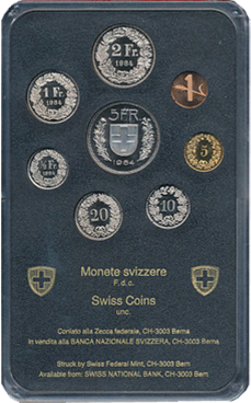 1984, Offizieller Münzsatz